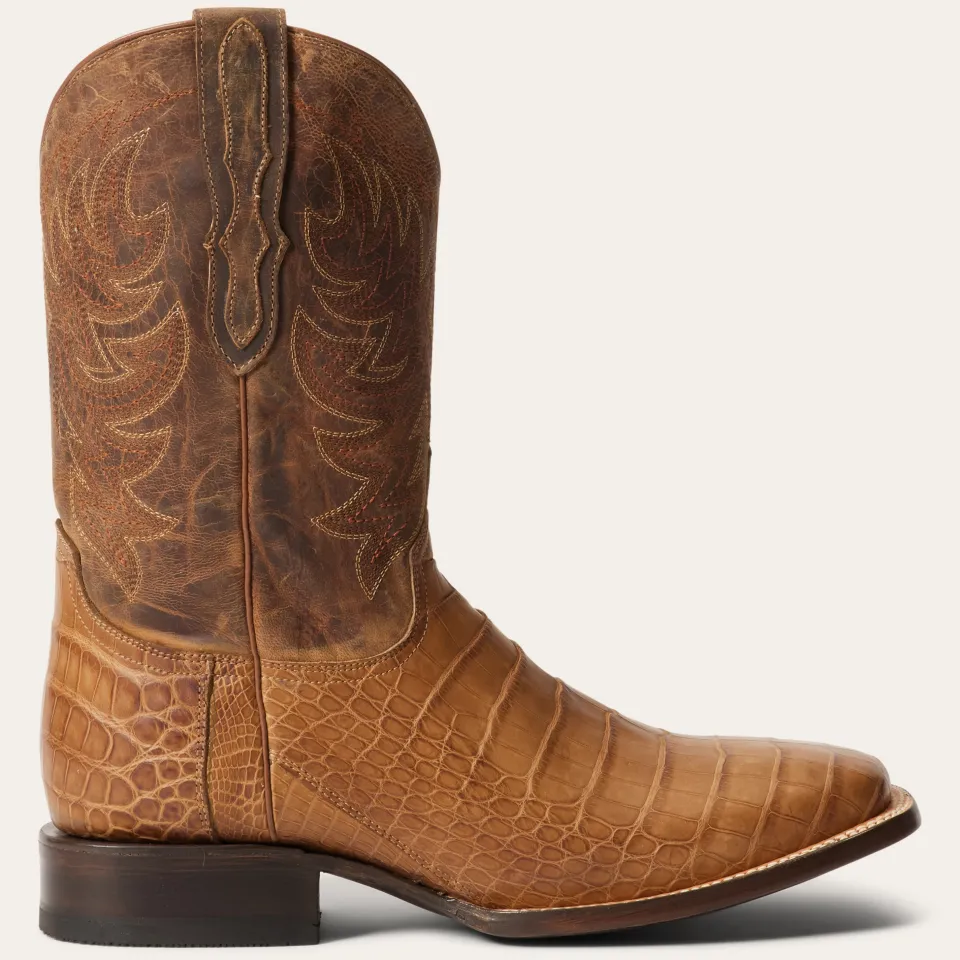 Stetson Aces Alligator Boots Brown Shop