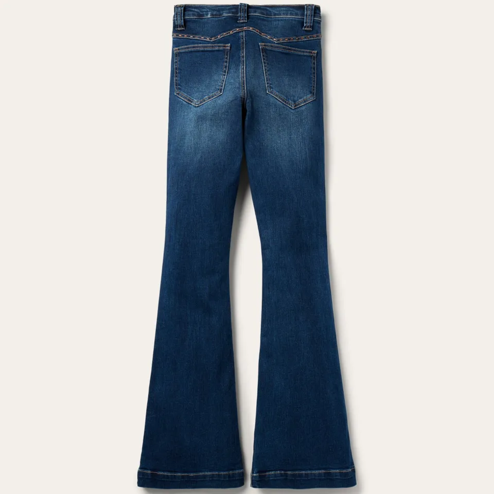 Stetson 921 High Rise Flare Jeans Blue Cheap