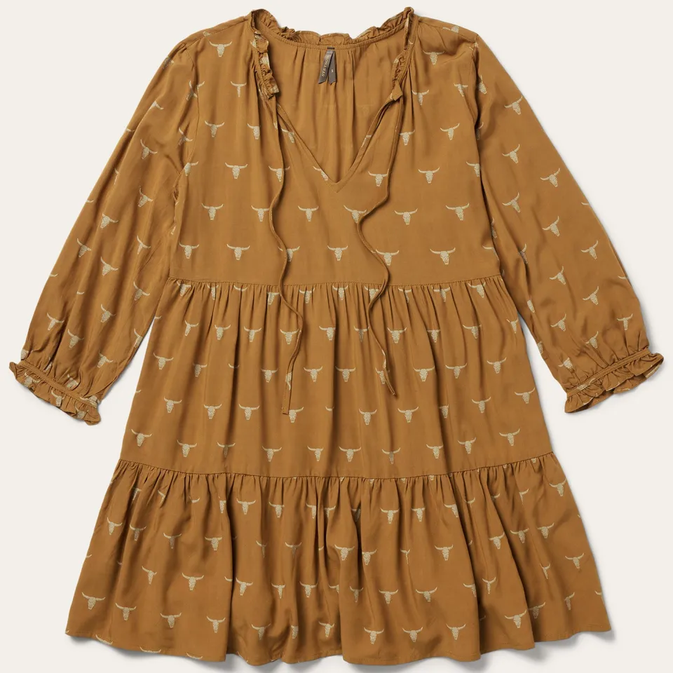 Stetson Mojave Longhorn Print Dress Brown Store