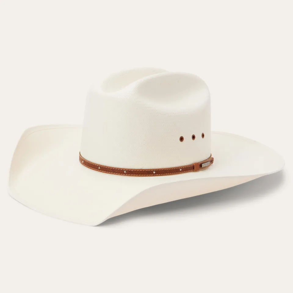 Stetson Stanhope 10X Straw Cowboy Hat Natural Outlet